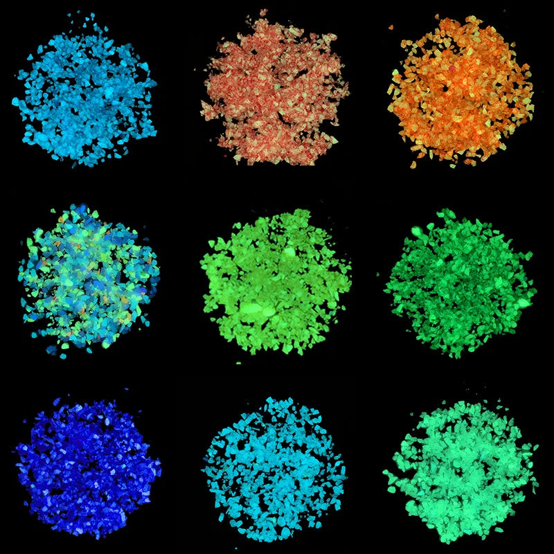 30g Luminous Sand Stones Garden Park Road Pebbles Glow In Dark Ornaments For Party Aquariums Fish Tank Decoration Stone Ornament