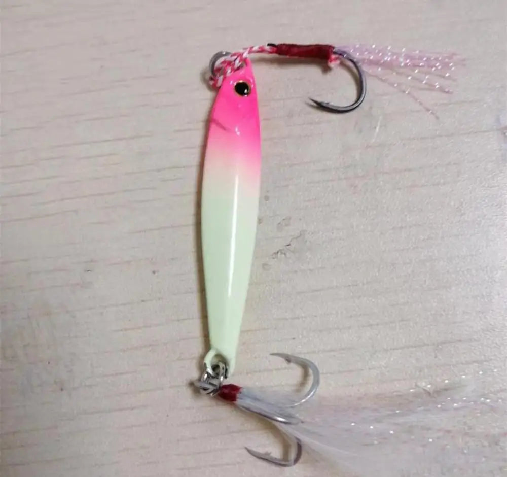 Fishing Glow Jigs 15g/6cm 7g/10g/20g/25g Jigbait Lure Shore Cast Decoys Metal Bait Artificial Lures 1 Piece Sale