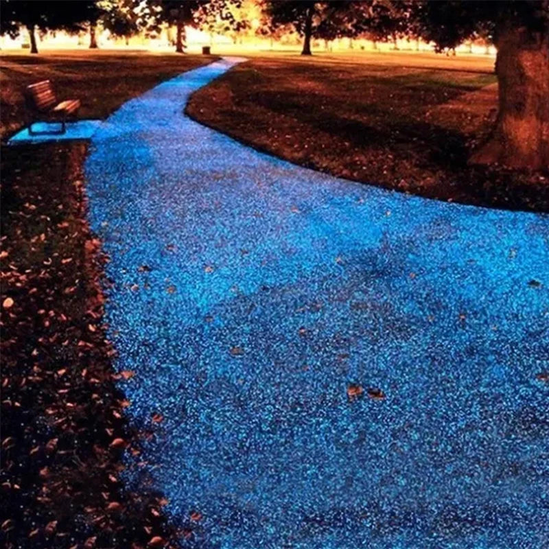 30g Luminous Sand Stones Garden Park Road Pebbles Glow In Dark Ornaments For Party Aquariums Fish Tank Decoration Stone Ornament