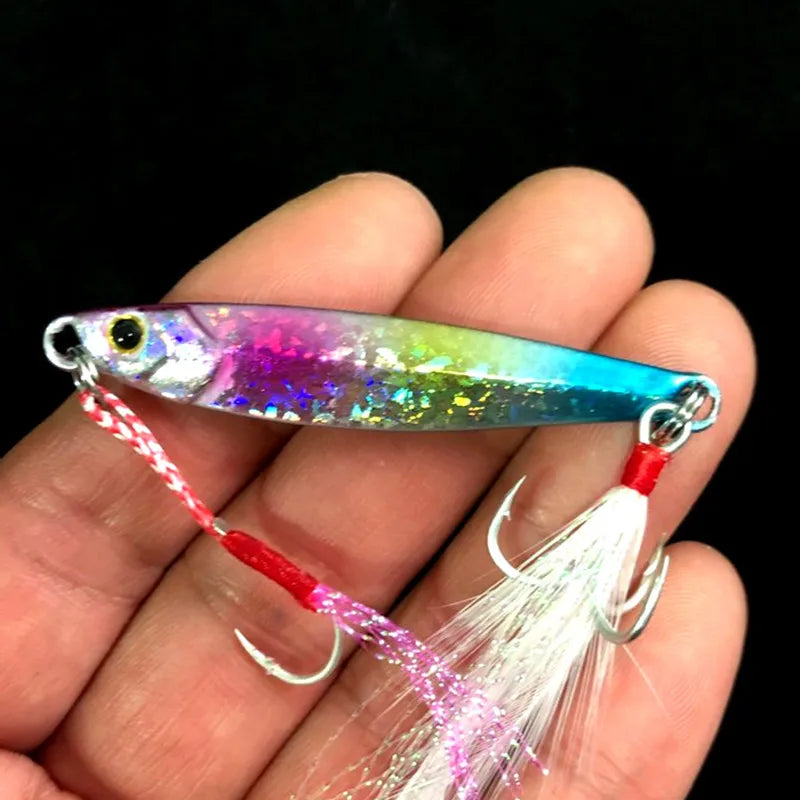 Fishing Glow Jigs 15g/6cm 7g/10g/20g/25g Jigbait Lure Shore Cast Decoys Metal Bait Artificial Lures 1 Piece Sale