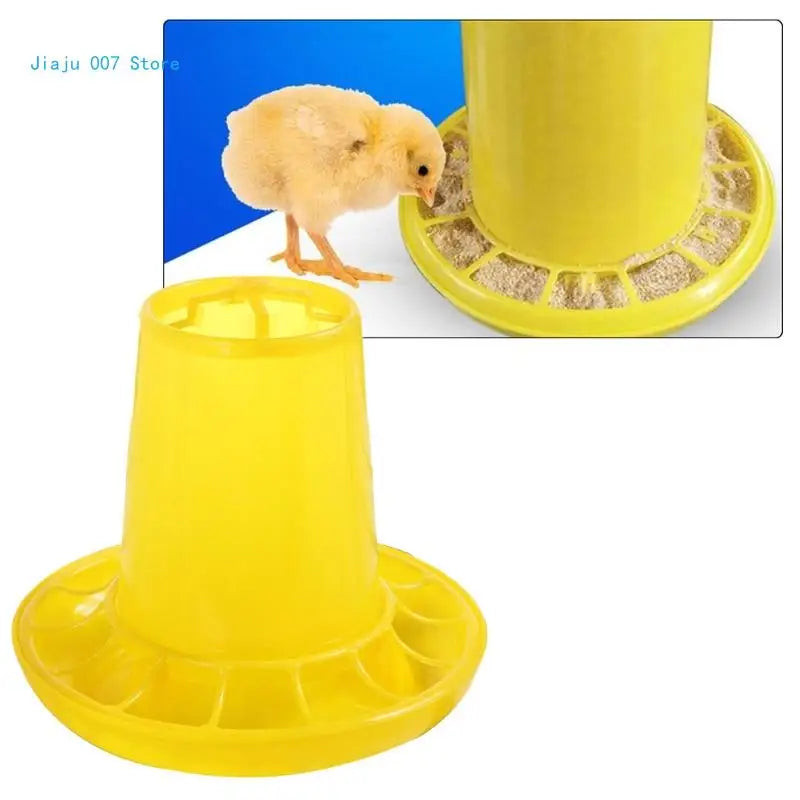 Chick Feeder Automatic Small Poultry Dispensers Chicken Feeders Safe Plastic Material Birds Feeder for Farm C9GA