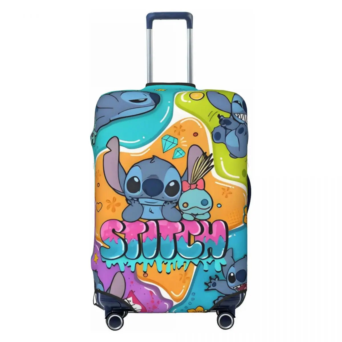 Custom Stitch Cartoon Suitcase Cover Washable Travel Luggage Covers for 18-32 inch