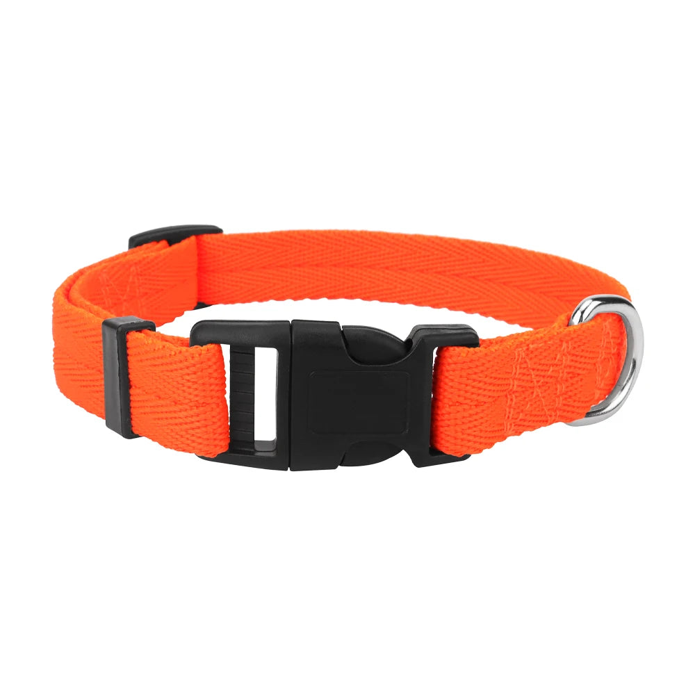 Adjustable Dog Collars for Small Medium Large Dogs,Thin Nylon Webbing & Quick Release Plastic Buckle Dog Collar Pet Accessories