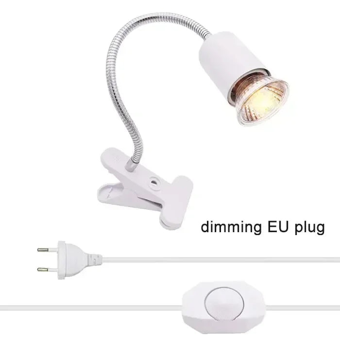 50W Halogen Bulb Included Reptile Heat Lamp Adjustable Gooseneck Aquarium Tank Heating Lamps for Tortoise Lizard Snake Terrarium