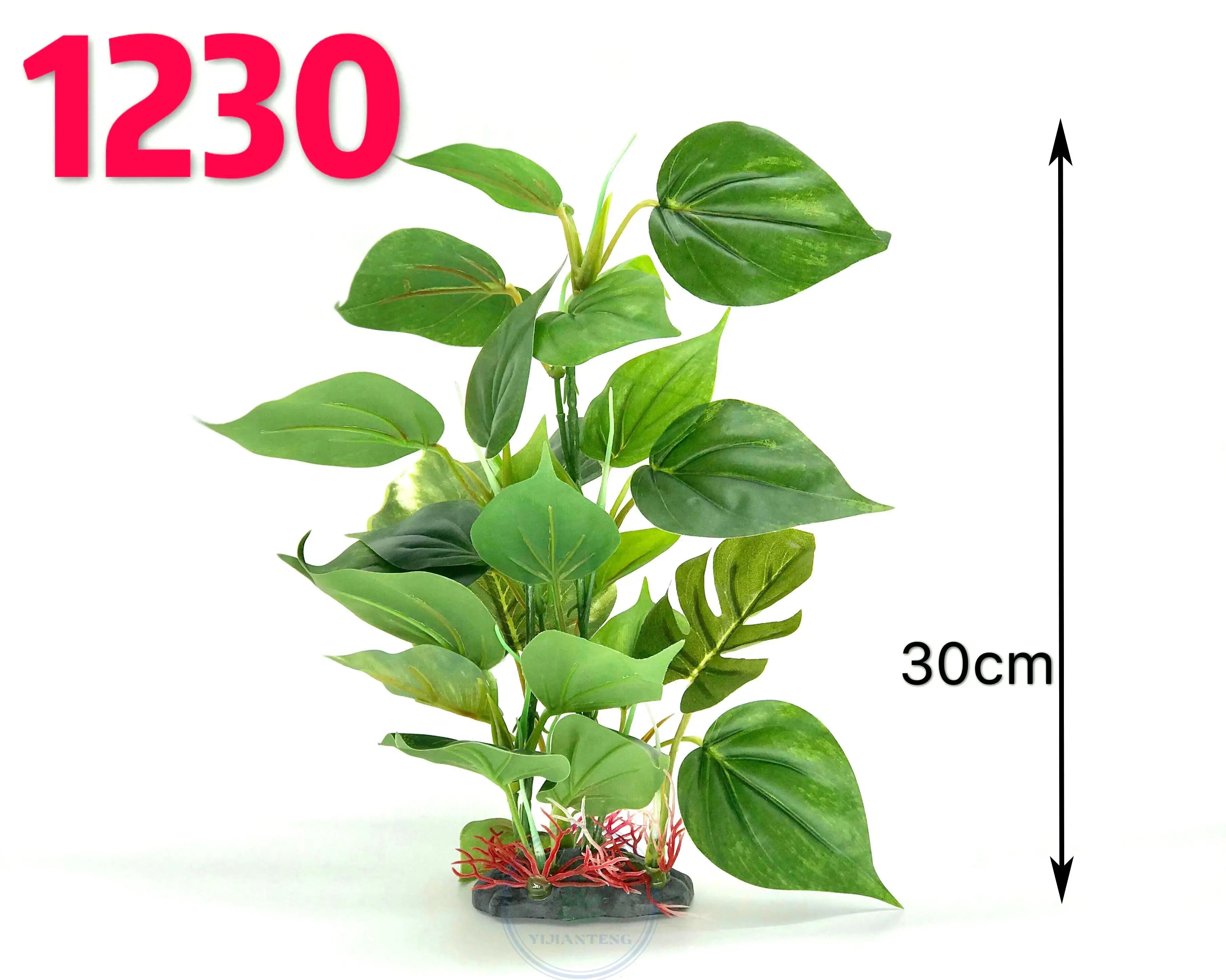 Fish tank aquatic water banyan aquatic plant underwater plastic artificial grass accessories pet plant decoration aquarium