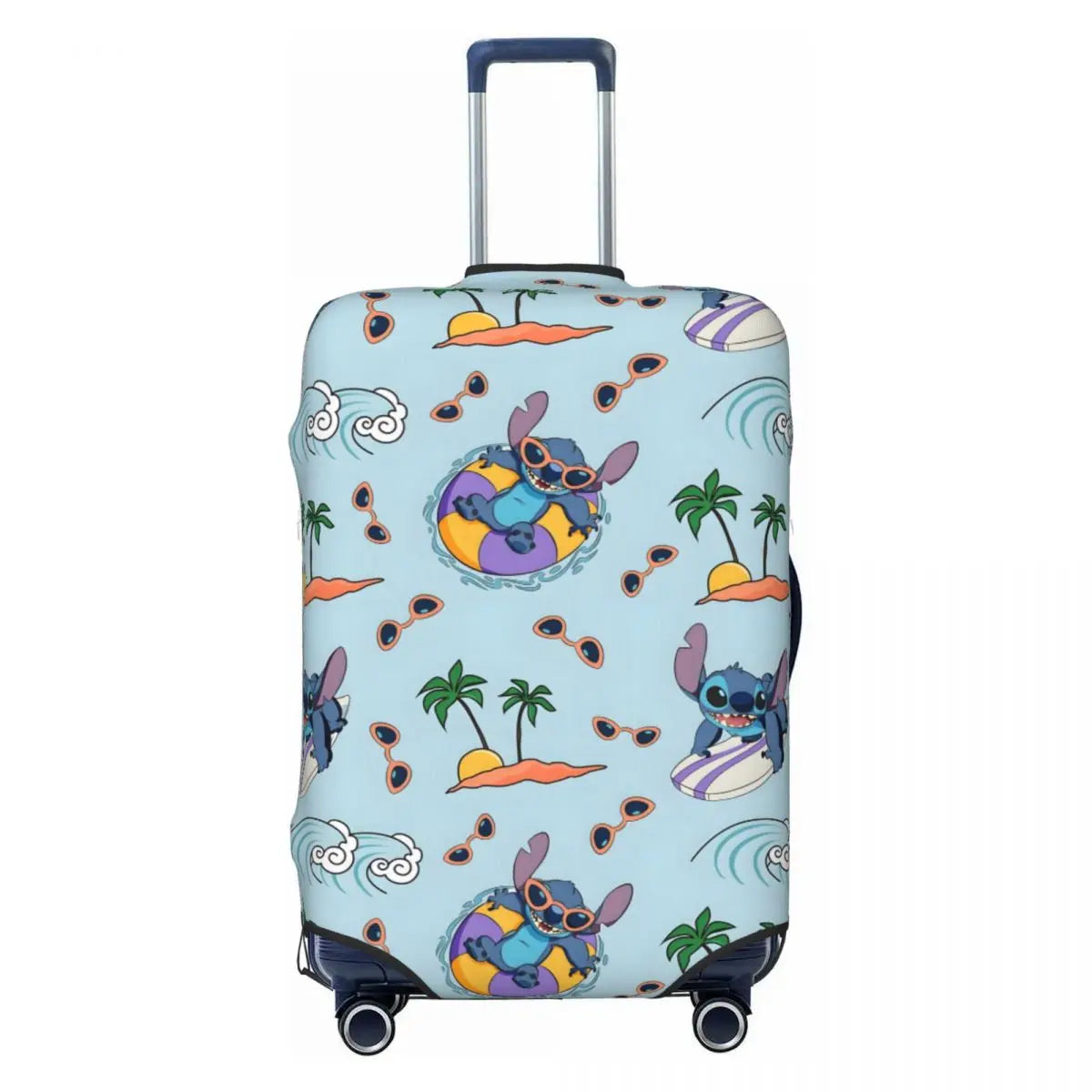 Custom Stitch Cartoon Suitcase Cover Washable Travel Luggage Covers for 18-32 inch