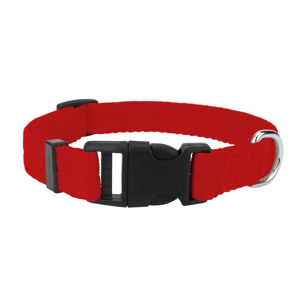 Adjustable Dog Collars for Small Medium Large Dogs,Thin Nylon Webbing & Quick Release Plastic Buckle Dog Collar Pet Accessories