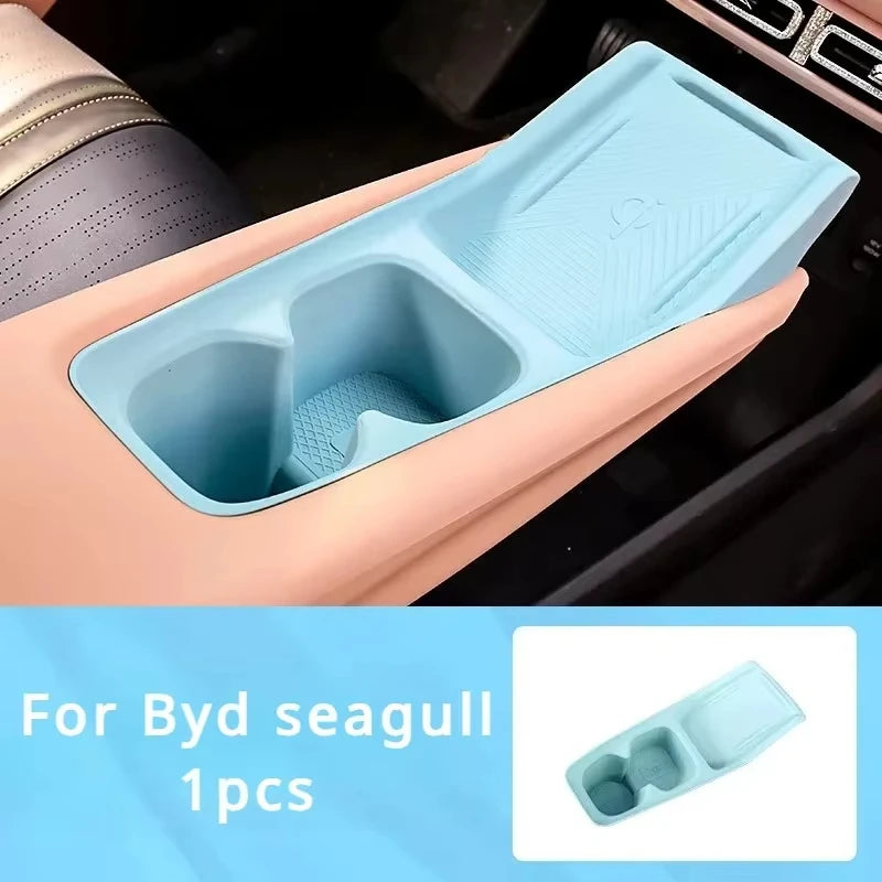 For BYD Seagull Wireless Charging Silicone Pad Interior Cup Holder Special Products Decorative Protection Artifact Accessories