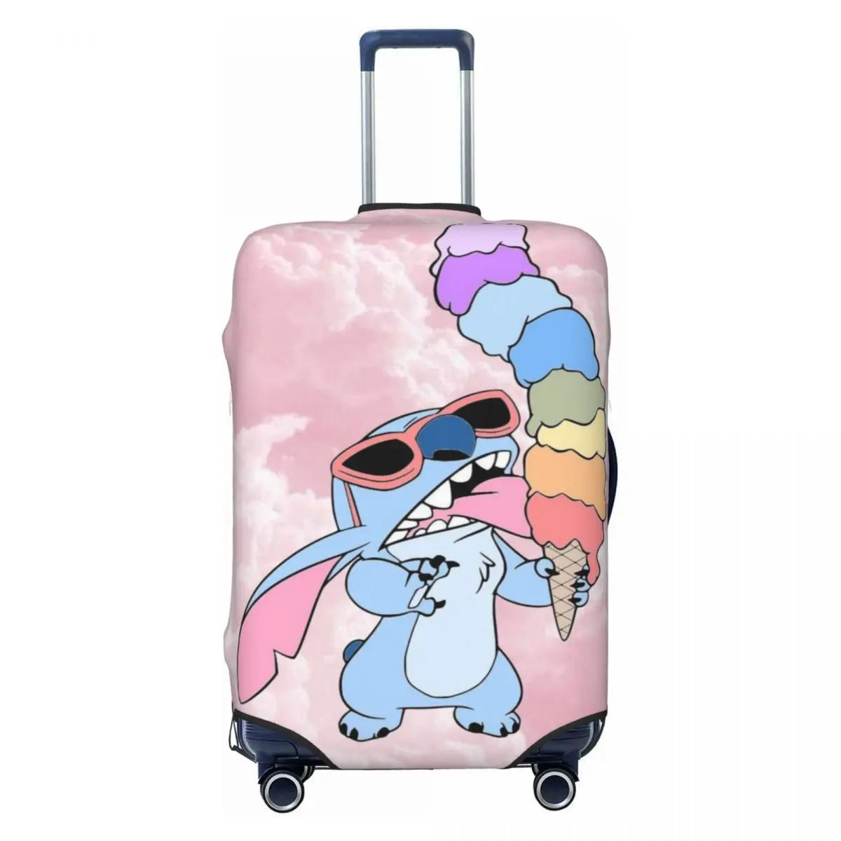 Custom Stitch Cartoon Suitcase Cover Washable Travel Luggage Covers for 18-32 inch